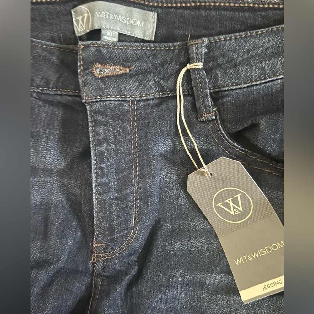 NWT Wit & Wisdom Women's Dark Blue Jeans
